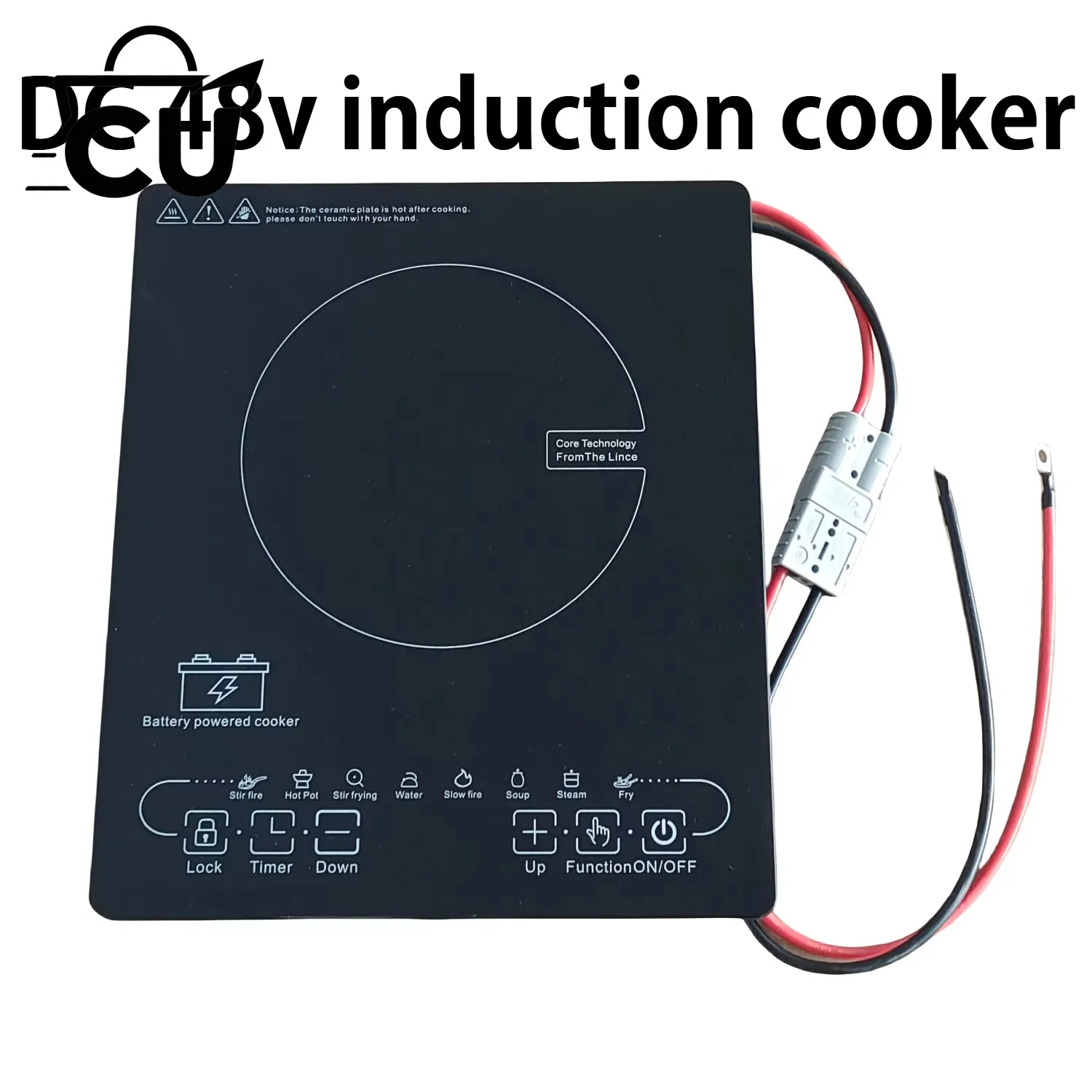OEM/ODM Solar Single Hot Pot Cooker DC24V 48v Induction Cooker Stove