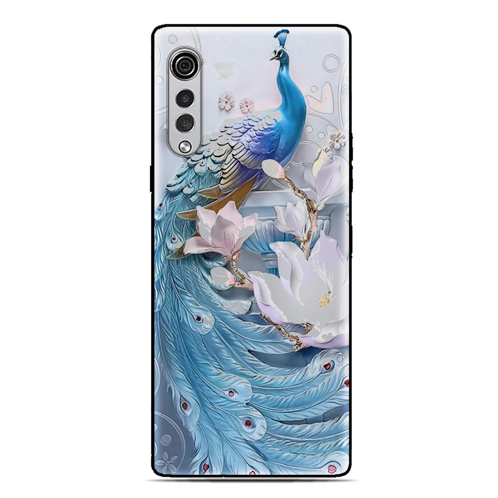 Casing Ponsel Warna Merak untuk ZTE Blade A76 A75 A73 A72 4G A71 A54 A34 A53 V40 Pro A31 A52 A51 Lite A32 L8 L9 V40S Sampul Belakang
