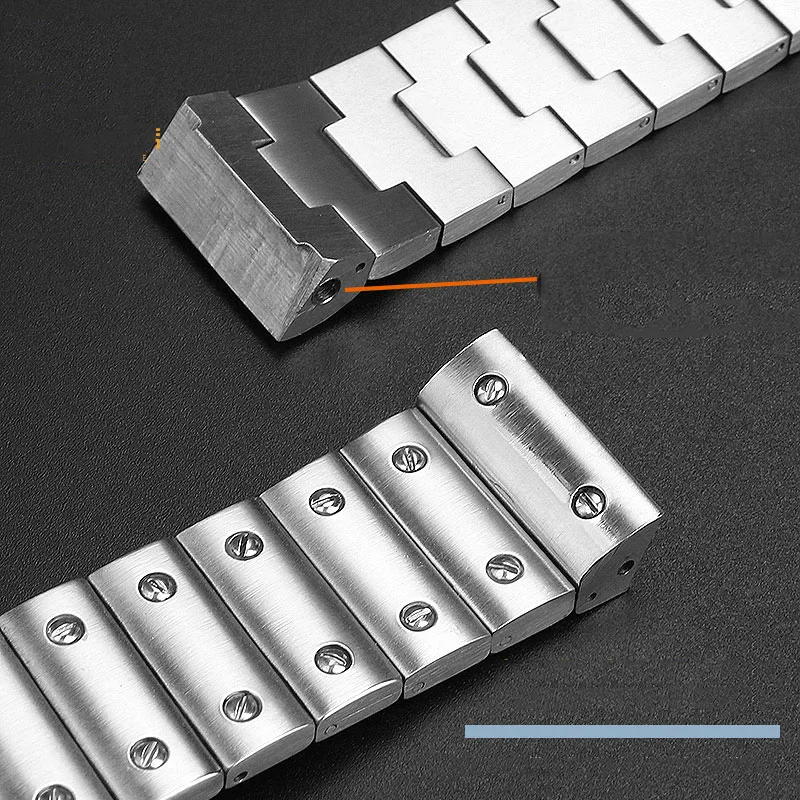 男性と女性のためのステンレス鋼の時計ストラップ,大きな金属ストラップ,dolos 100,wssa0009,20mm, 23mm