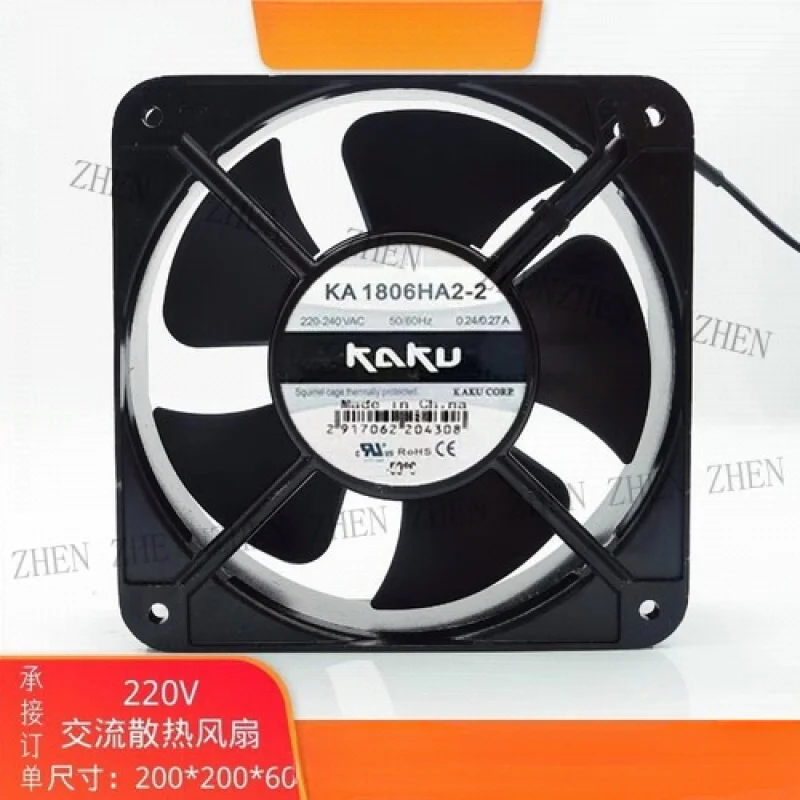 

Y ДЛЯ KAKU KA1806HA2 AC220V-240V 0,35A 18060 Шариковый осевой охлаждающий вентилятор