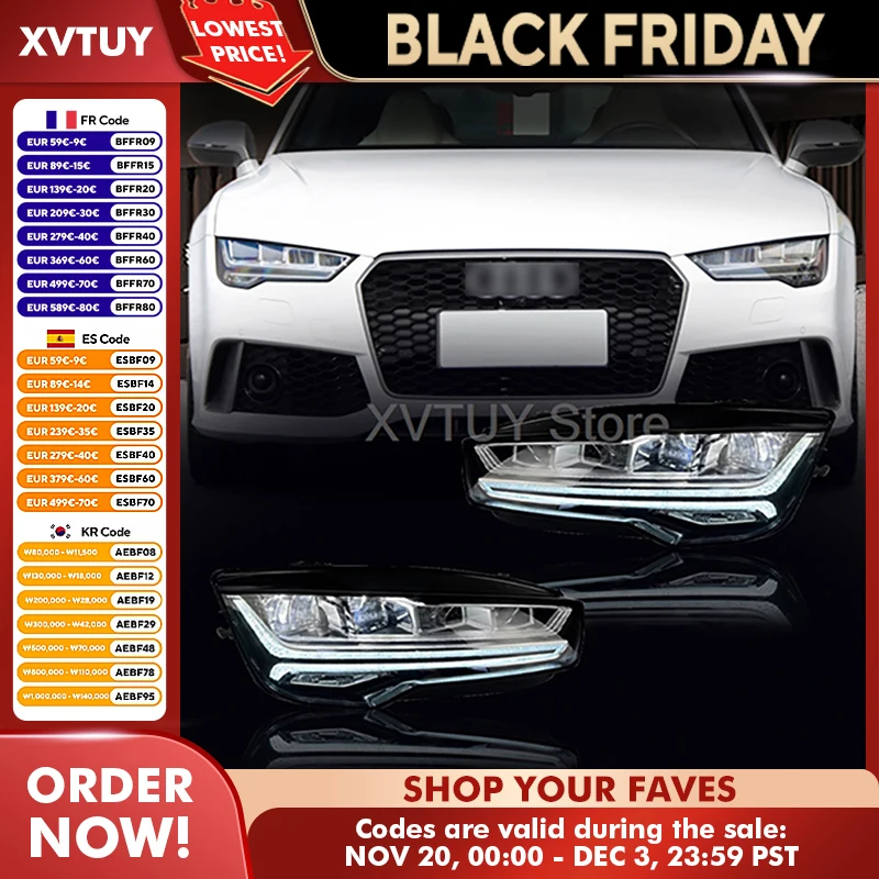 

Car Accessories Head Lamp for Audi A7 2015 2016 2017 2018 LED Headlights DRL Dynamic Signals High Low Beam Auto Lights Parts