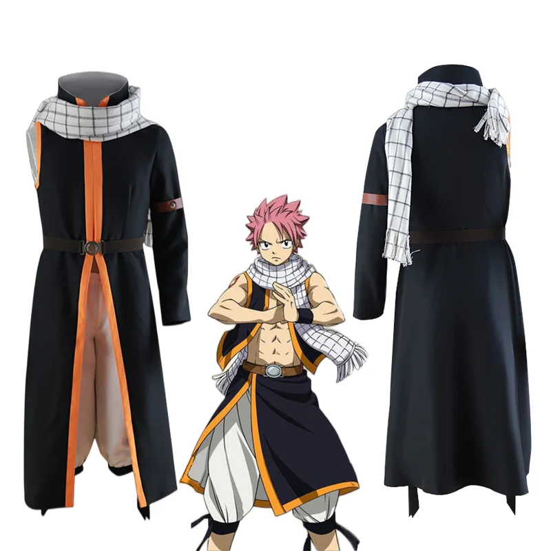 Anime FAIRY TAIL Etherious Natsu Dragneel Full Set for Unisex Adult  Halloween Party Cosplay Costume Stage Performance