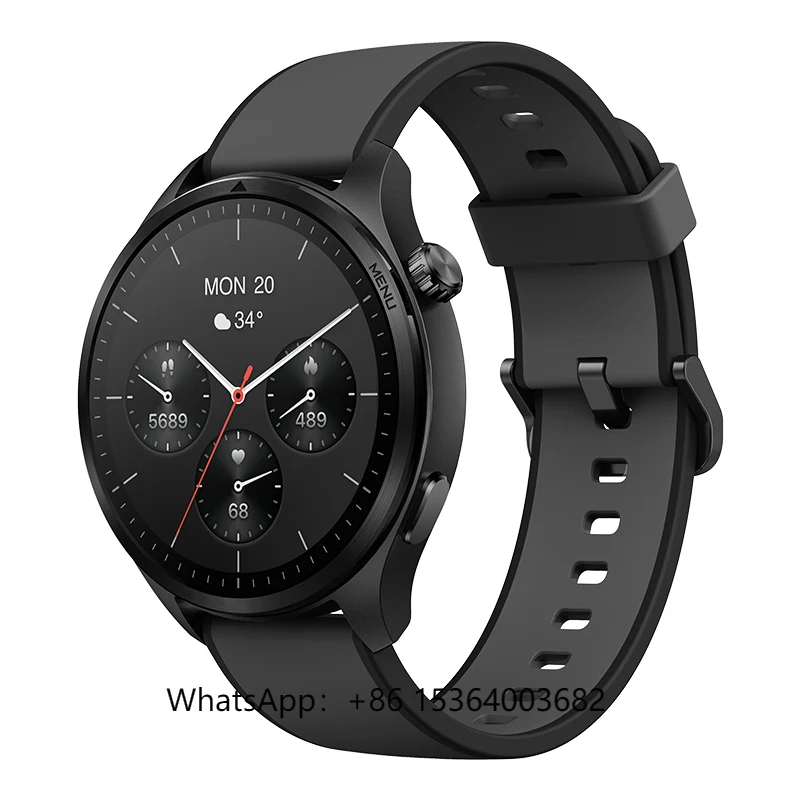 

TJXL-GPS Navigation Smartwatch 5ATM Waterproof 1.43inch Amoled Screen 2025 Altimeter Barometer Compass 2025 Activity Tracker Sil