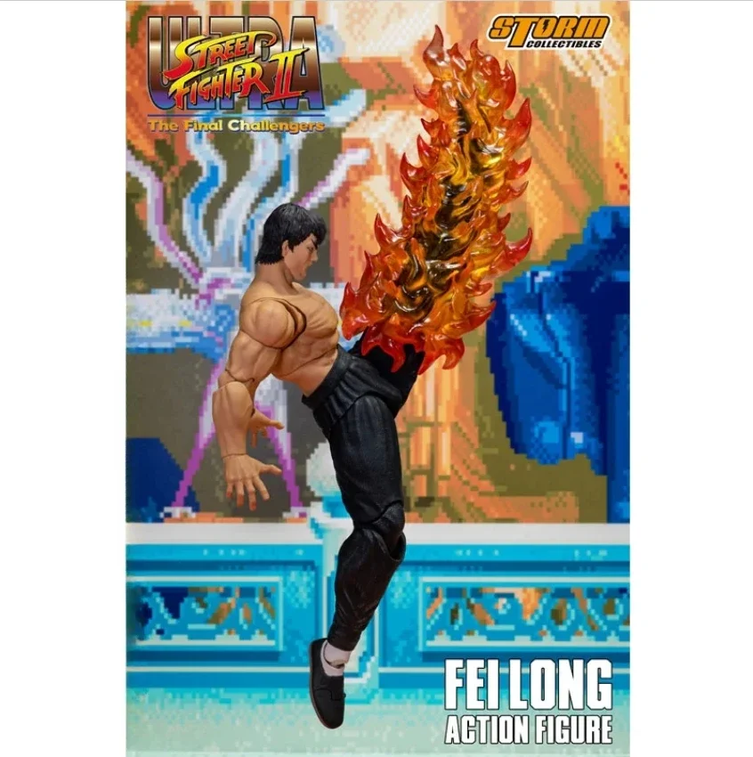 100% Original Storm Toys Ultra Street Fighter II The Final Challengers Fei Long Anime Action Collection Figures Toys In Stock