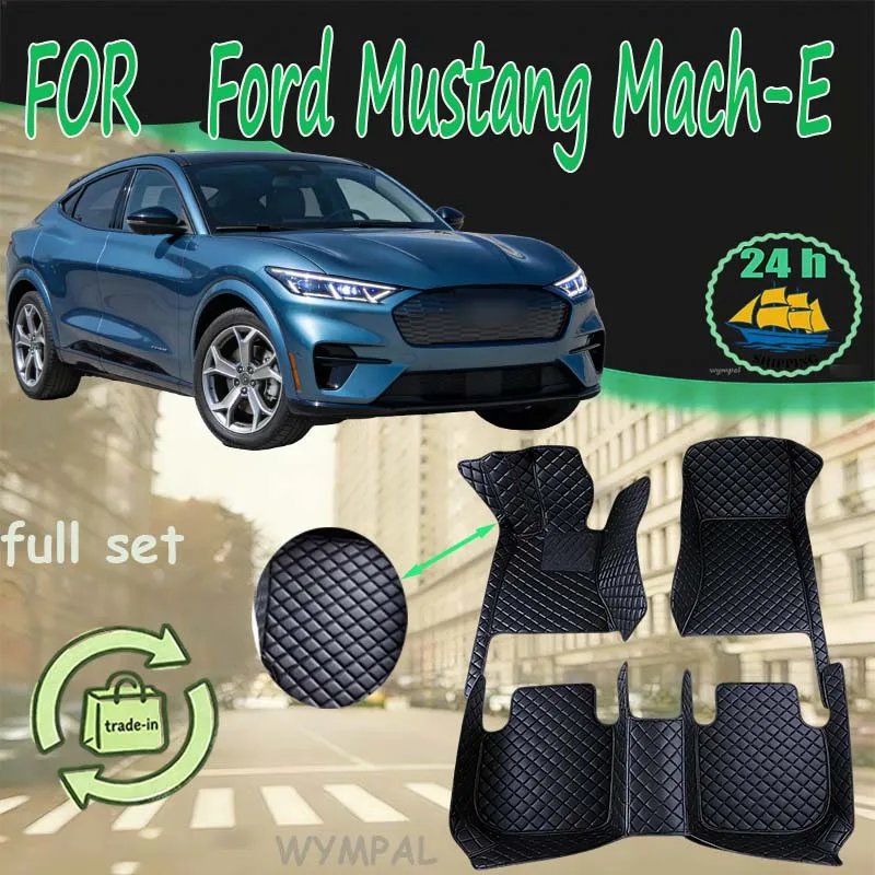 

For Ford Mustang Mach-E MachE 2021 Car Floor Mats Auto Styling Interiors Accessories Car Protect Custom Waterproof Decor Carpets