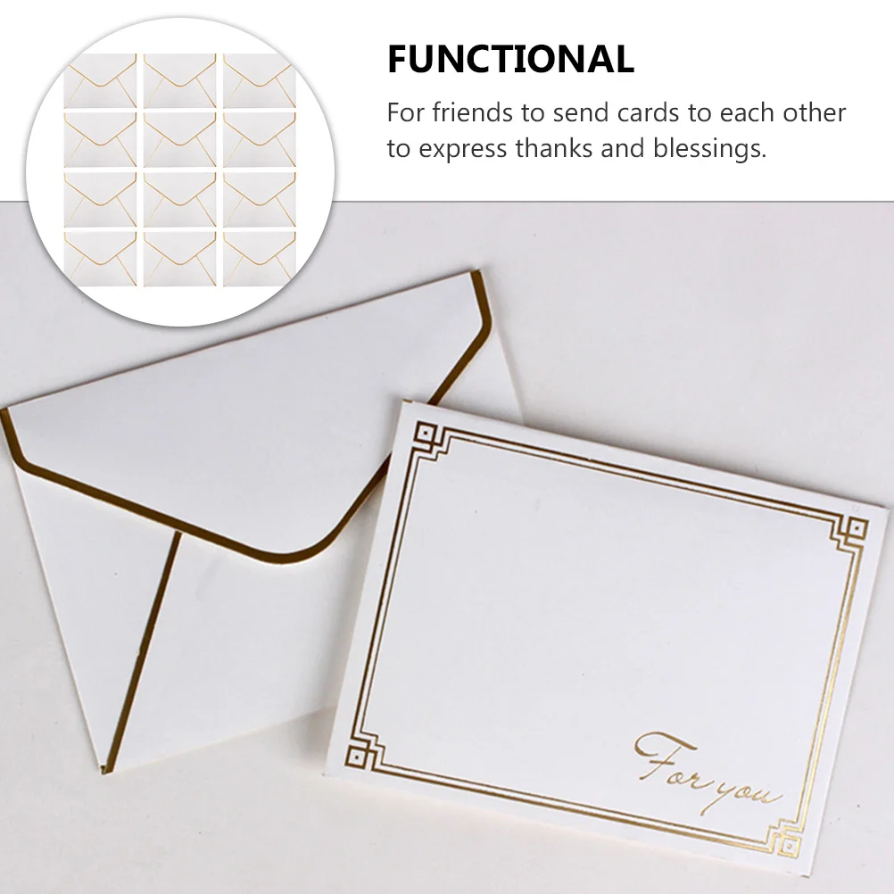 50 pcs 1 Set Blessing Envelopes Exquisite Stylish Message Envelopes For Greeting Cards Wedding Invitations Birthday Gifts