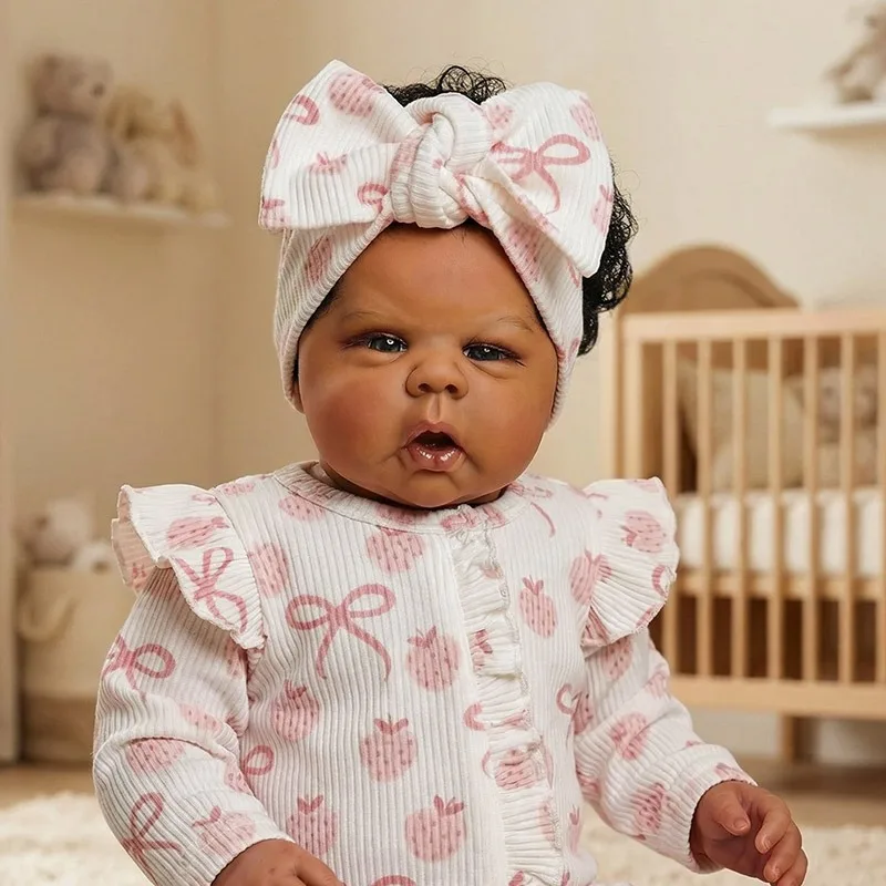 50cm完成人形 リボーンドール グンチ ソフトボディ 手植えの髪 手描きの3D肌 血管が見える