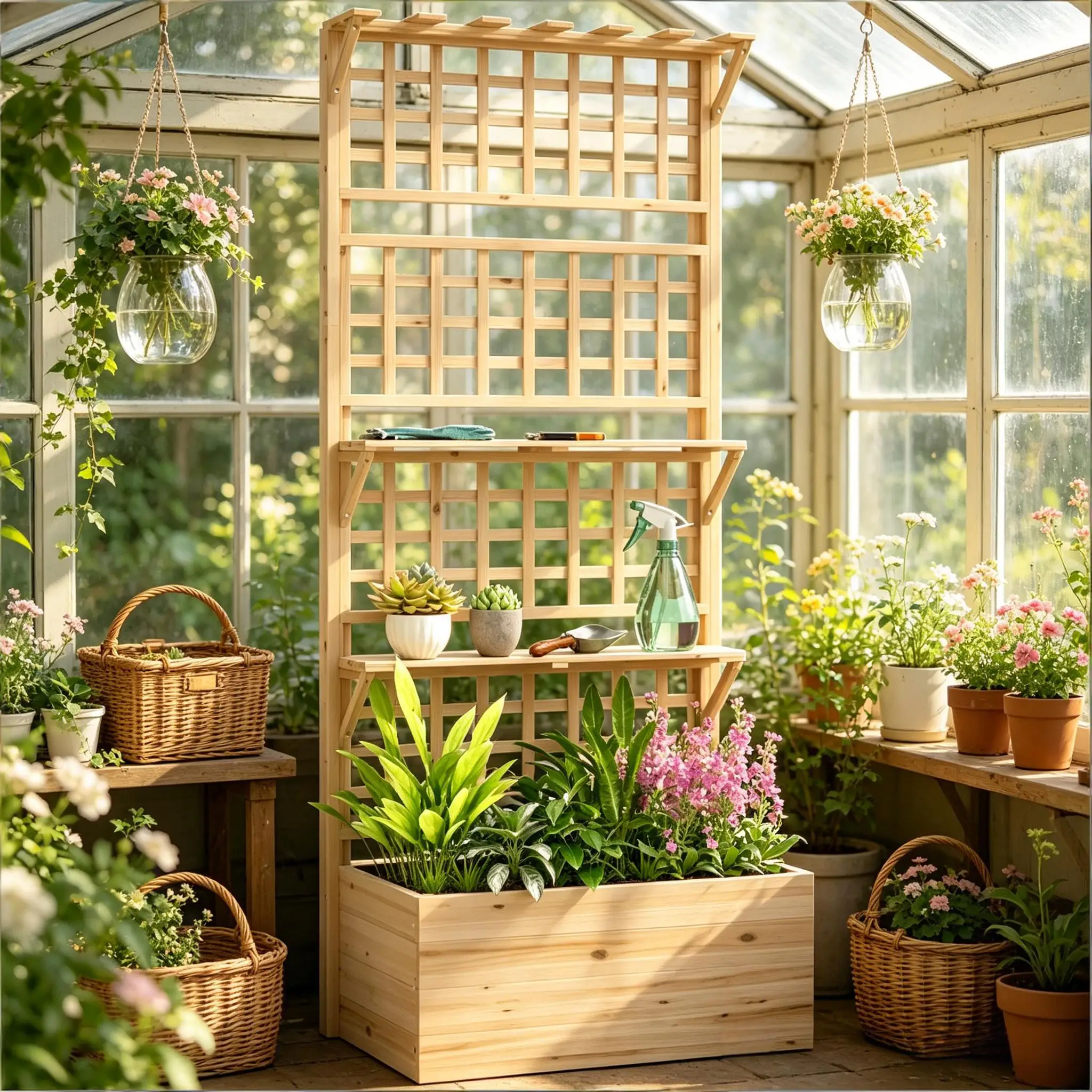 Jardinière surélevée en bois,  - Raised Bed Planter Box avis et prix
