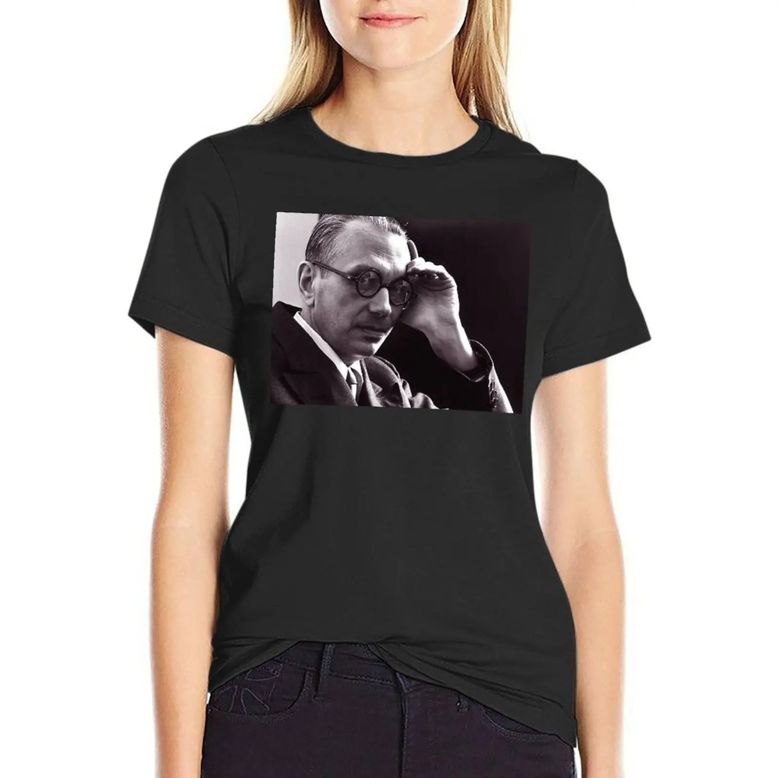 

Logician Kurt Godel T-Shirt korean fashion plain hippie clothes Women's summer blouses 2025