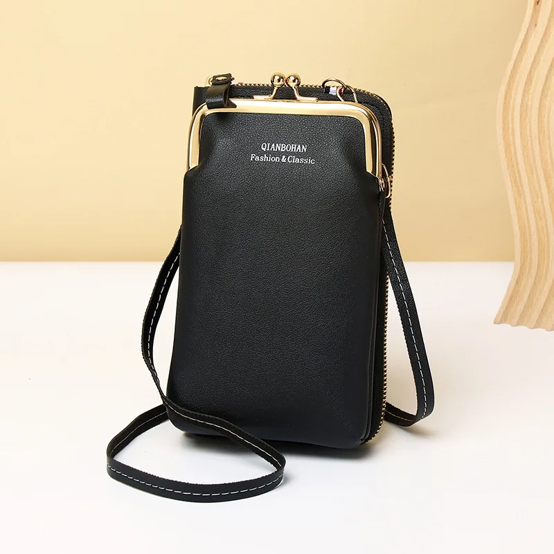 New Clip Designer Phone Pocket Shoulder Bag for Women Soft Pu Leather Female Small Crossbody Bags Ladies Messenger Purse Handbag