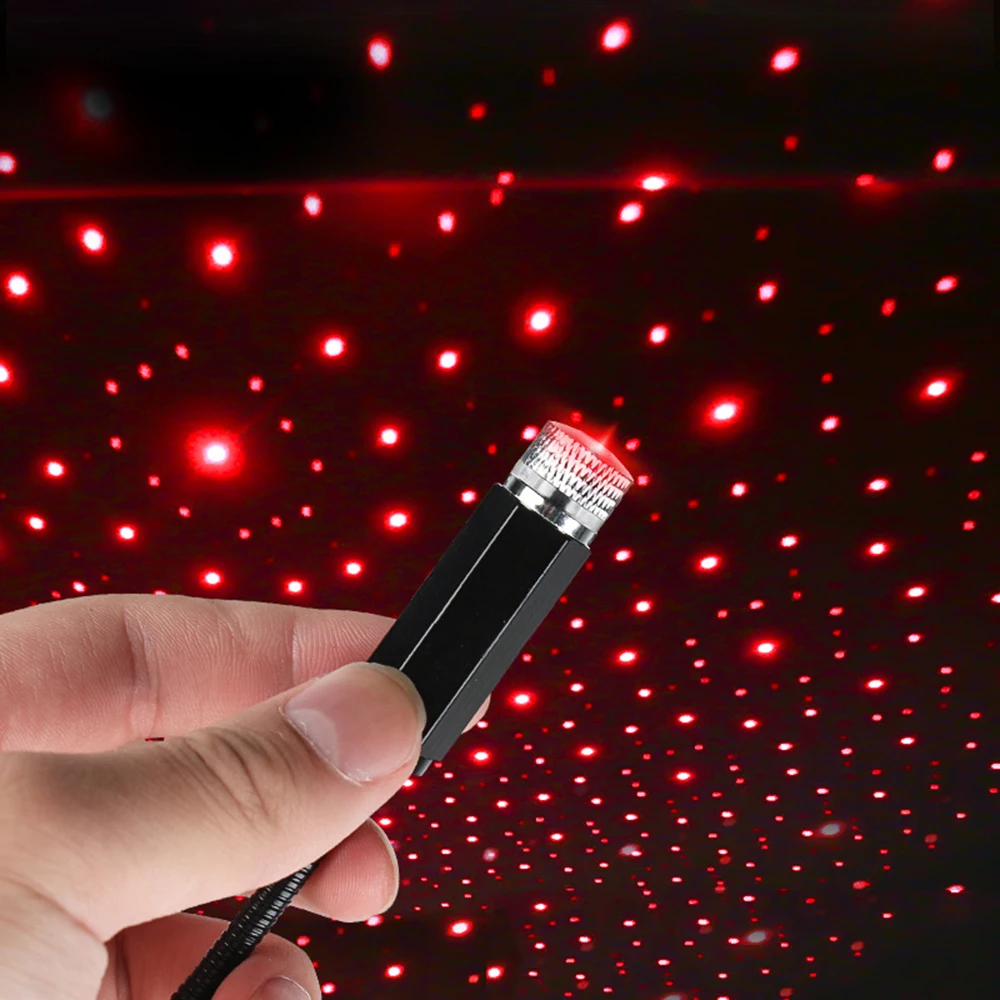 

LED Car Roof Star Night Light USB Decorative Lamp for MITSUBISHI OUTLANDER 3 ASX Colt Lancer 10 EX Grandis Pajero Sport Smart 3