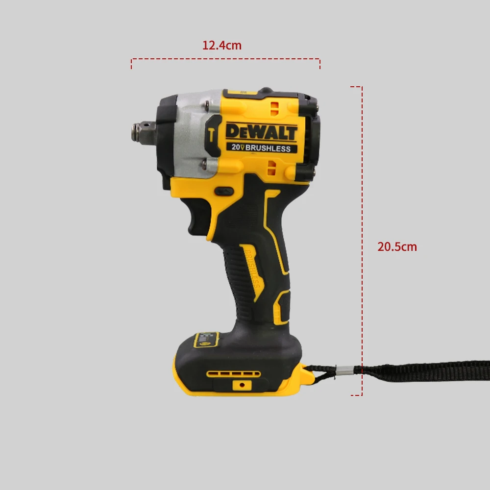 DEWALT  DCF921  ATOMIC   Compact Impact Wrench 20V Brushless 1/2 Cordless Wrench  Variable Speed Charging  Power Tool