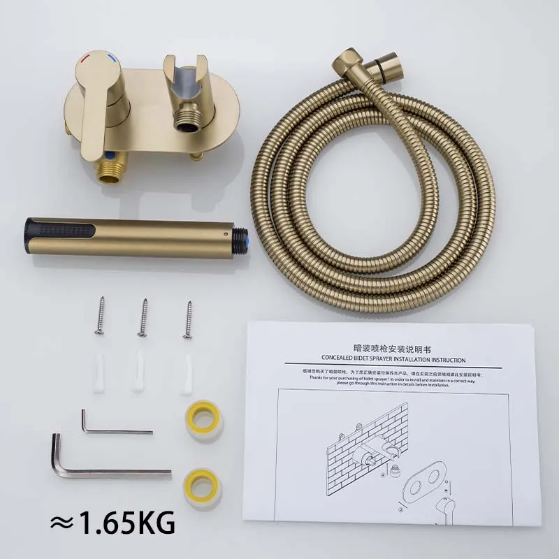 High Quality Three-function Bath Faucet Brass round Spray Hot Cold Water Mixer for Bathroom And Toilet Shower Set