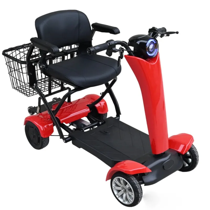 【New Arrival 】Cheap Good Price Chinese Mini Small 500w Foldable Electric Scooter Wheelchair With Removable Battery