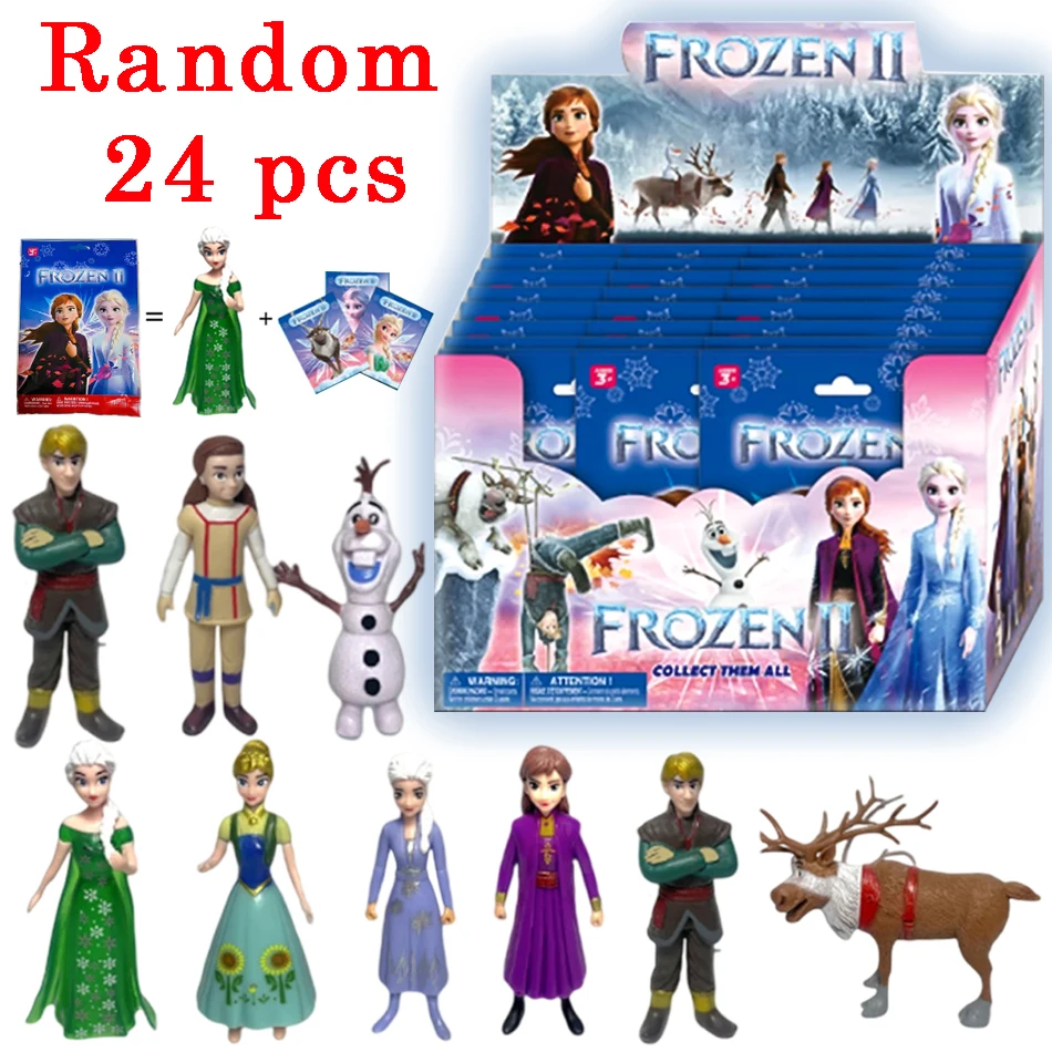 

Hot Random 2-24pcs Frozen Style Anime Figure Cute Model Statue Collectible Toy Birthday Gift for Children Adult In Stock