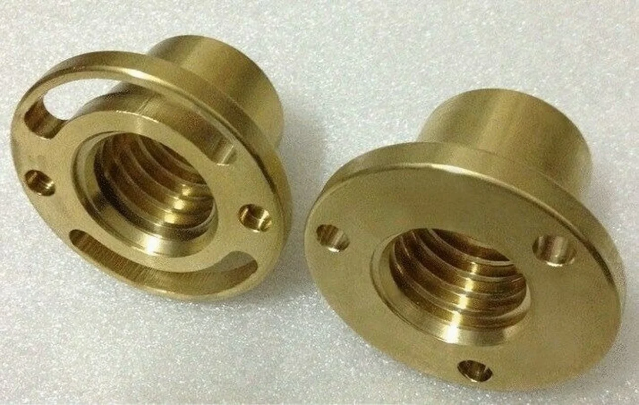 For Bridgeport Milling Machine Y Axis Screw Copper Sleeve Nut Vertical Mill CNC Milling Machine Lathe Machine 2pcs