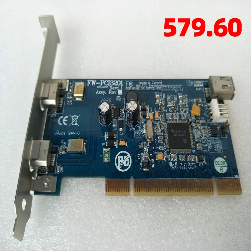 Original FW-PCI3201 FW-PCI3201 Rev:1.1 Capture Card PLC Module