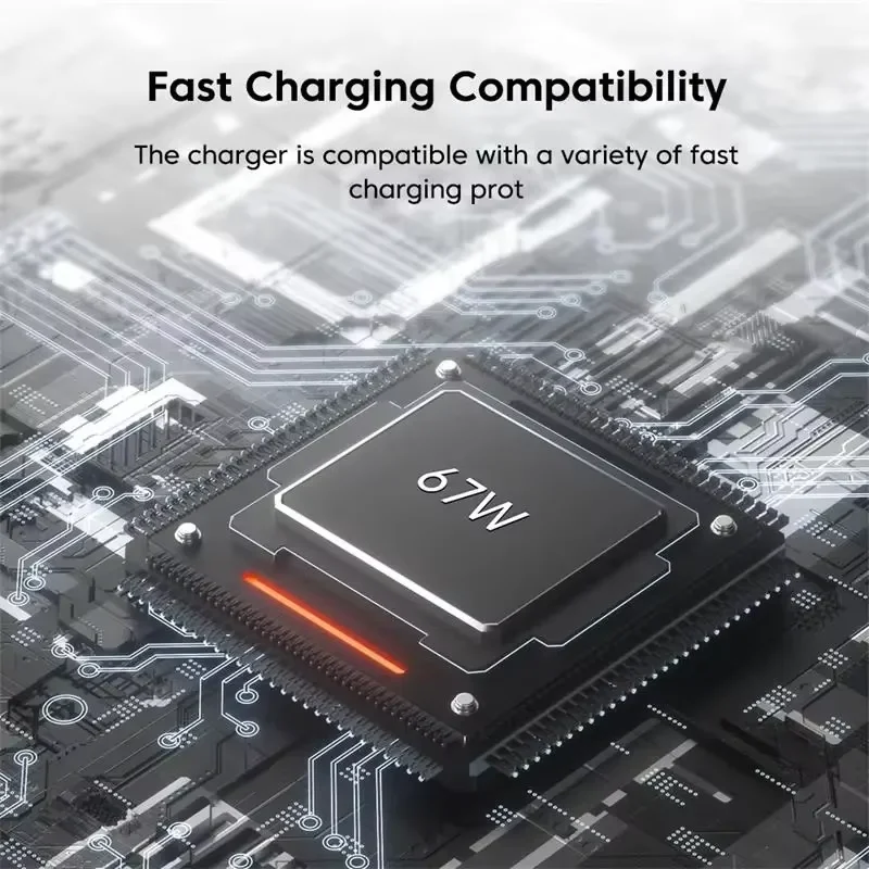 Xiaomi 67 واط شاحن محول الطاقة دعوى USB شاحن سريع للغاية محول الطاقة 2 في 1 67 واط محول الطاقة وكابل بيانات من النوع C