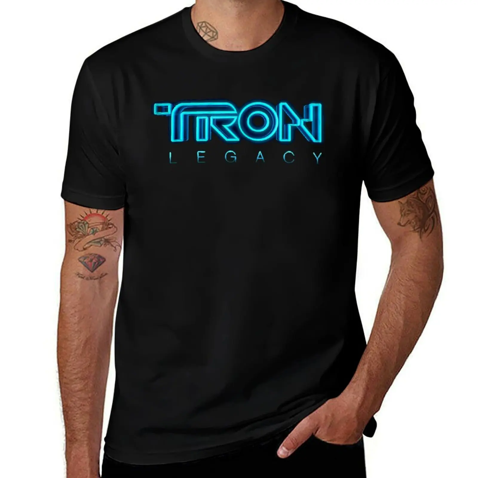 

Футболка Tron For Fans, футболки с аниме, футболки большого размера для мужчин, забавная футболка с рисунком