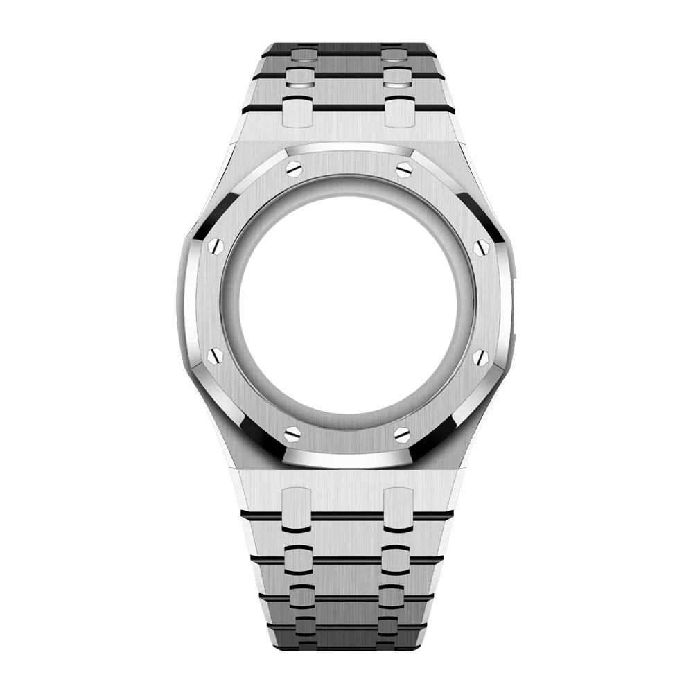 Luxury Stainless Steel Case+Stainless Steel Strap For For Swatch X AP Royal POP Pocket Changer To Wristwatch image 3