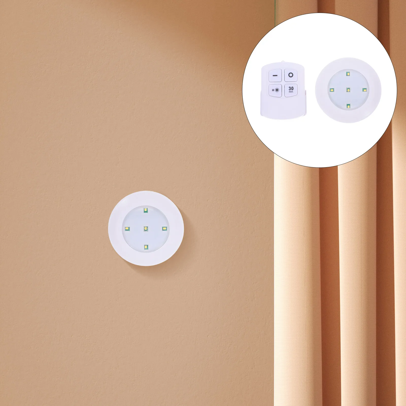 

2 pcs Wireless Led Puck Lights Touch Activated Stick On Cabinet Lights Operated Super Bright Tap Light For Kitchen