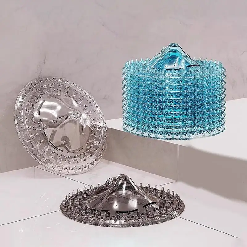 10-40PCS Easy Install Mesh Hair Stopper Shower Drain Cover Floor Drain Strainer Catcher Bathroom Accessories Anti Clog view 3
