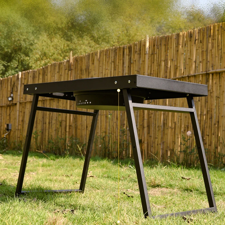 

Versatile Foldable BBQ Grill - Charcoal & Carbon Stove for Indoor/Outdoor Cooking, Perfect for Camping & Picnics