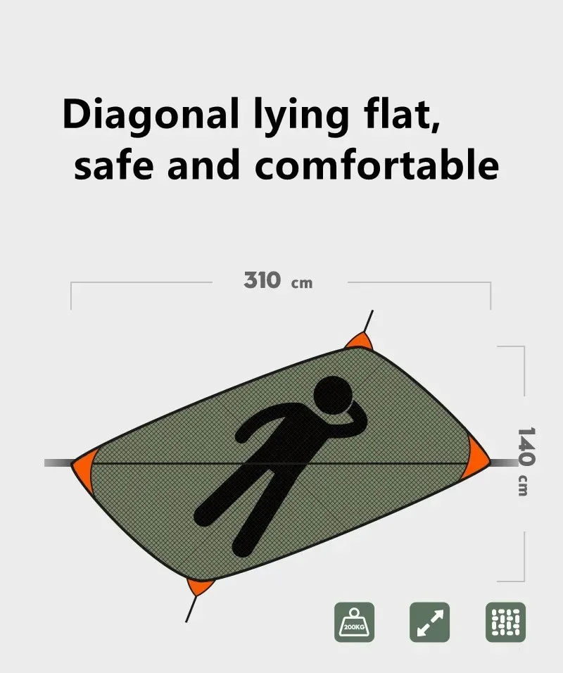 المحمولة في الهواء الطلق حديقة سريعة مفتوحة المضادة للانقلاب البعوض أرجوحة شبكية السفر التخييم النوم أرجوحة معلقة أرجوحة الطبيعة تنزه