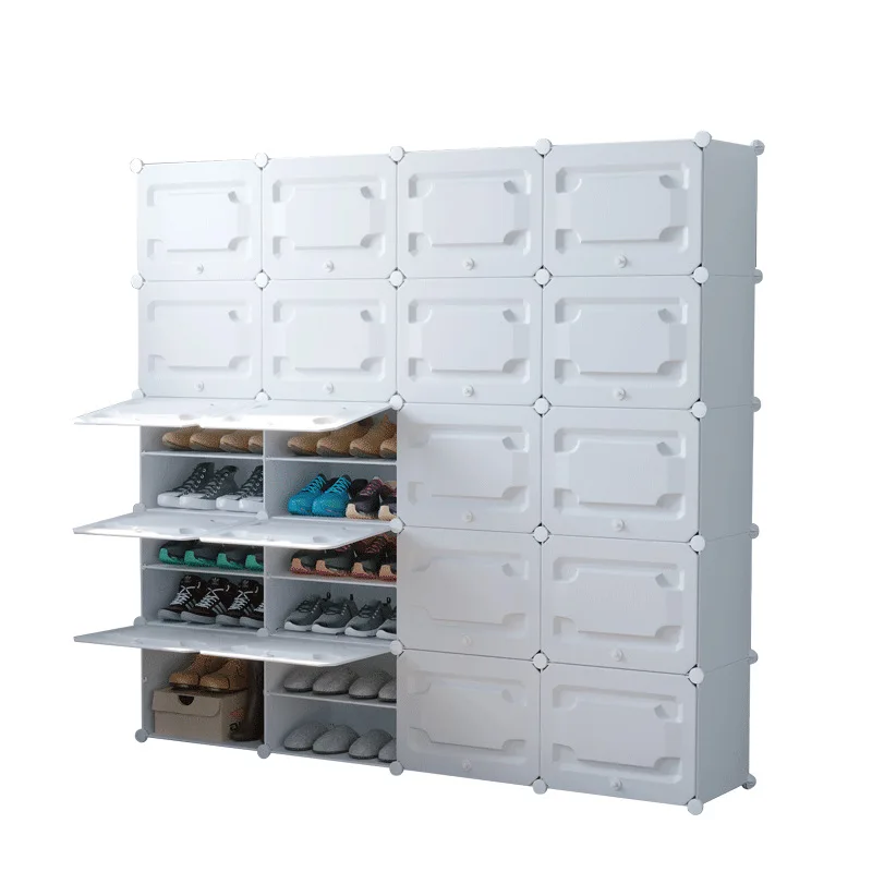 

Shoe rack, large capacity and space saving, simple storage cabinet, simple and economical multi-layer dustproof shoe cabinet