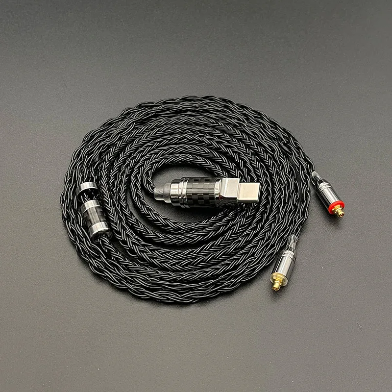16-Core Type-C to MMCX Audio Adapter CX31993 Earphone Cable - Universal Custom Interface for Headphones