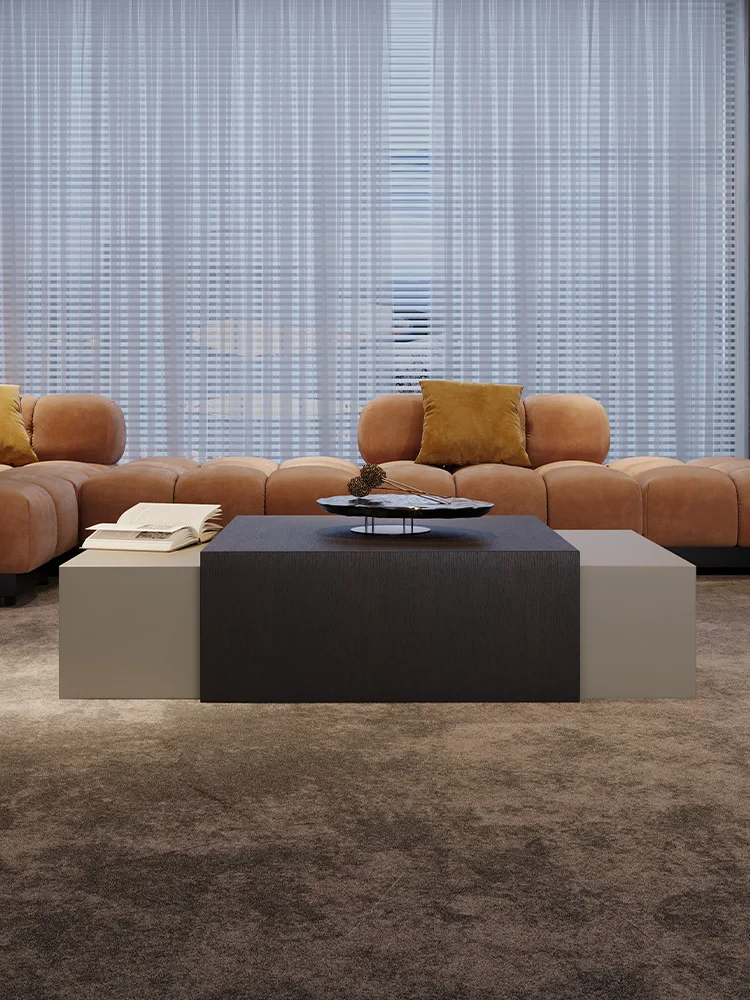 

Nordic modern minimalist coffee table, living room module, retractable designer style combination coffee table