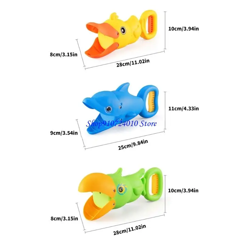 77hd Tool formato praia forma pato brinquedo garra para a areia ao ar livre segura para crianças pequenas