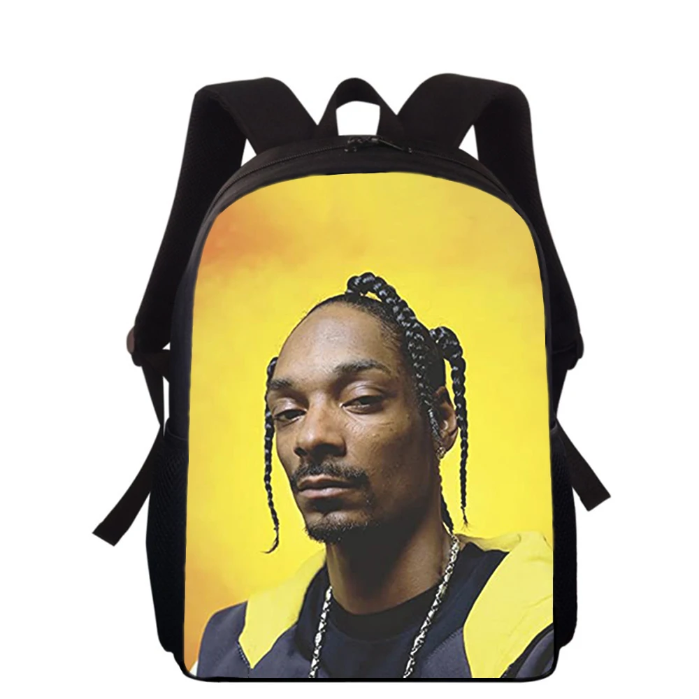 Mochila con estampado 3D de RAP Dogg para niños, mochilas escolares de primaria para niños y niñas, mochilas para libros escolares para estudiantes, 15"