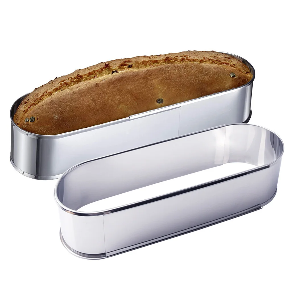 

Stainless Steel Cake Mold Oval Baking Mold Retractable Easy Clean Kitchen Gadget For Dessert Shop Bakery Baking Supplies