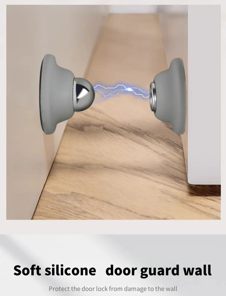 Silikon Tür Saugen Touch Silikon Anti-kollision Tür Hotel Haushalt Starke Magnetische Starke Stumm Tür Stall Tür Stopper – Detail 7