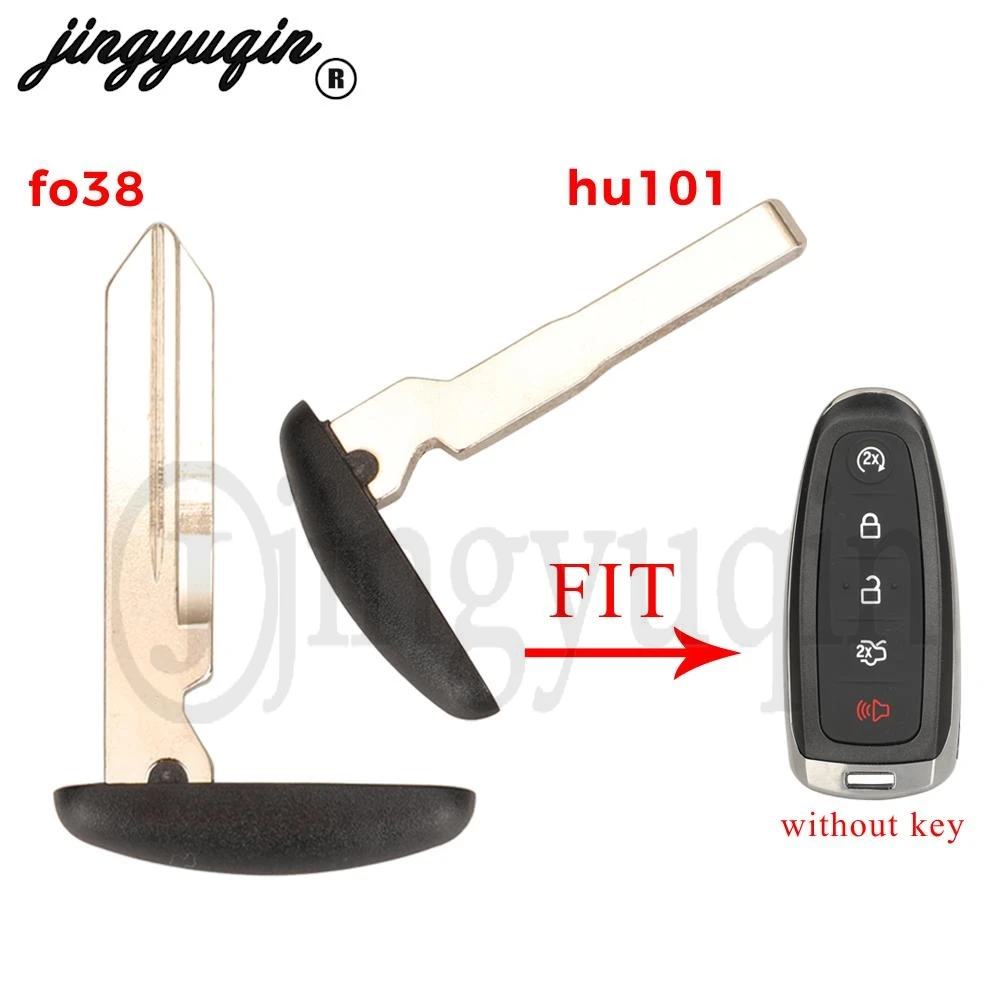 jingyuqin Replacement fo38 / hu101 Blade Blank for Ford Edge Escape Explorer Taurus Flex Focus Remote Car Uncut Key Blade