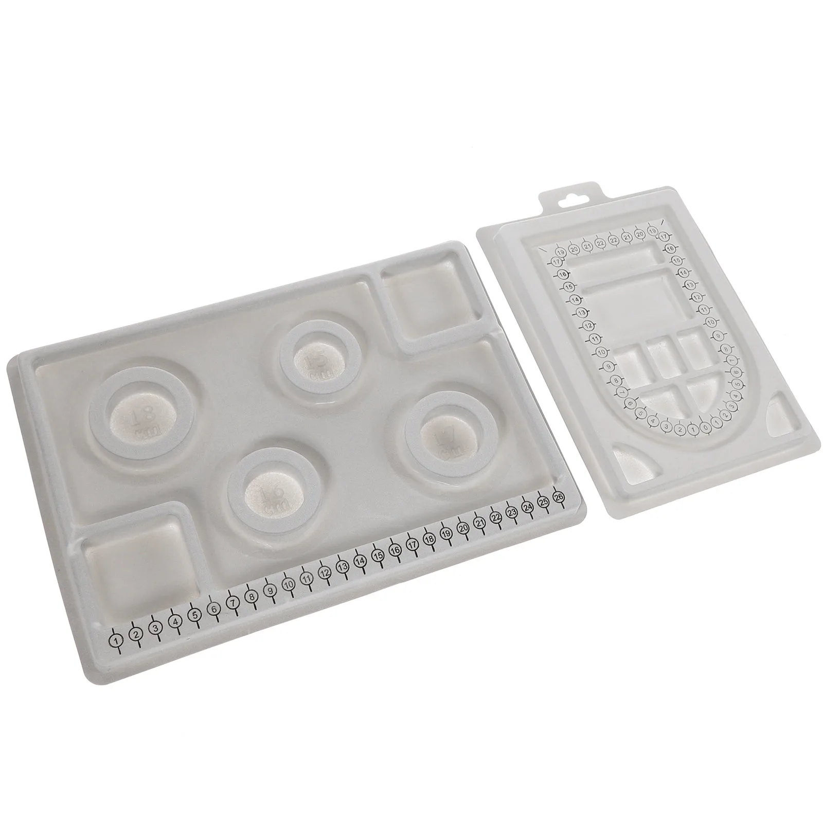 

2pcs Jewelry Design Tray Groove Pp Material Durable Beading Board For Bracelets Necklaces Making Organizing Sorting Diy Tools