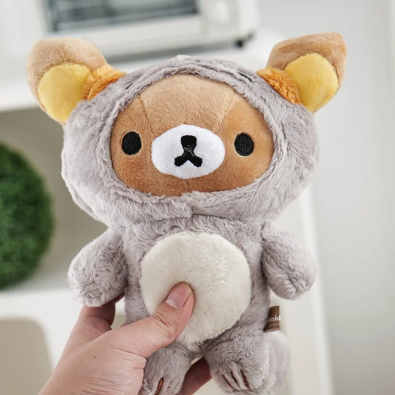 Kawaii Aardbei Rilakkuma Knuffel Teddybeer Peluche Mooie Cartoon Rugkussen Knuffelige Knuffels Kinderkamer Decoratie