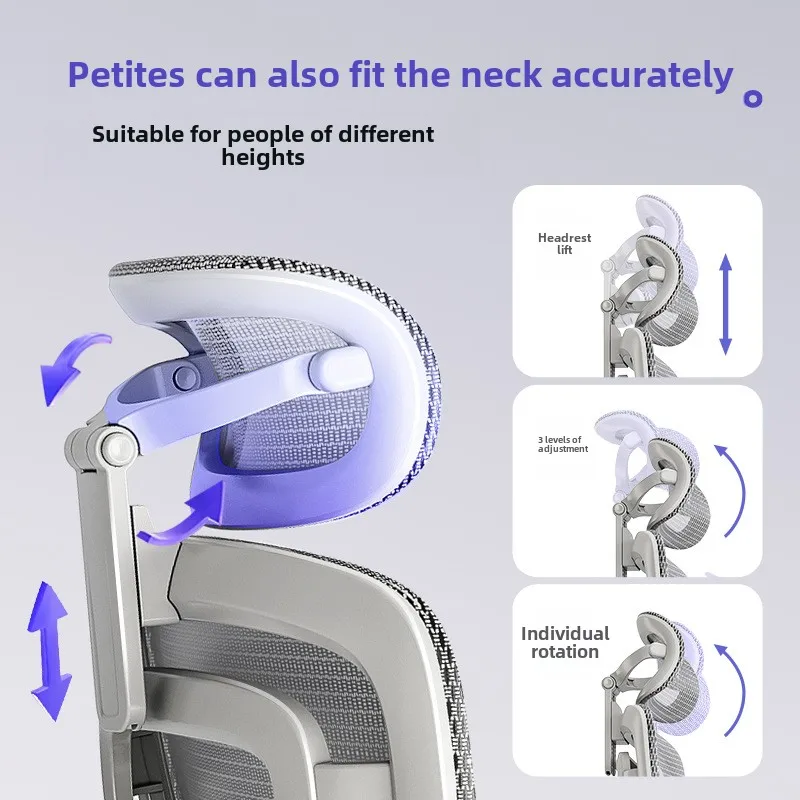كرسي مريح للموظفين المستقرة والمكتب والمنزل مستلق ومقعد رياضي إلكتروني لرفع مسند الظهر كرسي الكمبيوتر #4