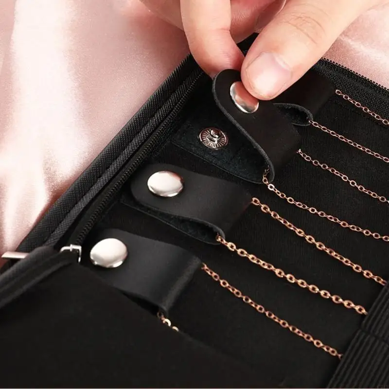 C71F حقيبة المجوهرات الصغيرة مرنة المجوهرات مرنة حقيبة تخزين للمجوهرات للمجوهرات