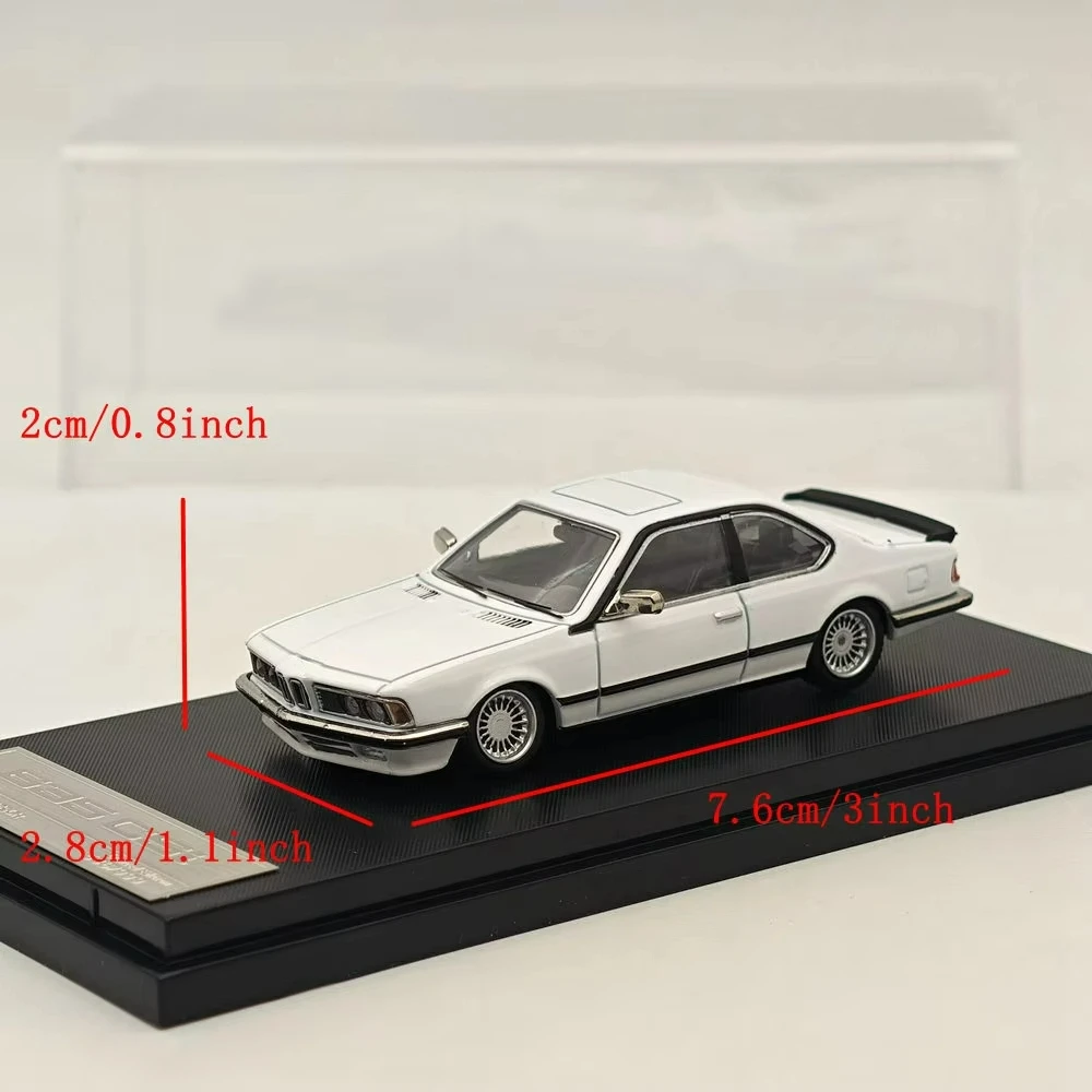 STREET WARRIOR 1/64 E24 6 Series 635 CSI blanco modelos fundidos a presión coche en miniatura colección limitada Auto juguetes regalo