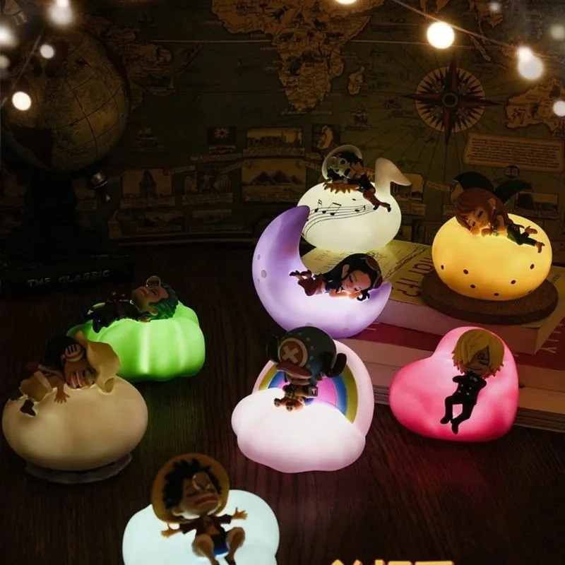 Genuine One Piece Sweet Dreams Series Blind Box Cartoon Night Light Bedroom Decoration Luffy Zoro Nami Children's Toy Gift