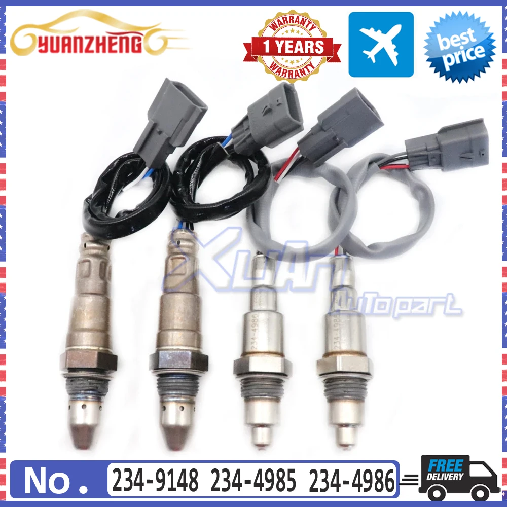 4x Upstream Downstream Air Fuel Ratio Lambda Oxygen Sensor 234-9148 234-4985 234-4986 For Infiniti QX60 Altima Pathfinder Murano