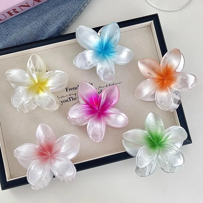 

Дофамин градиент яйцо цветок заколка для волос пляжный отдых фото для женщин зажим для захвата для девочек милый летний аксессуар для волос