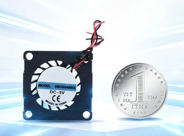2PCS FOR 1804 1.8CM Micro Ultra‑Thin Blower Fan 5V PM2.5 Detector Instrument Chip USB Cooling Fan