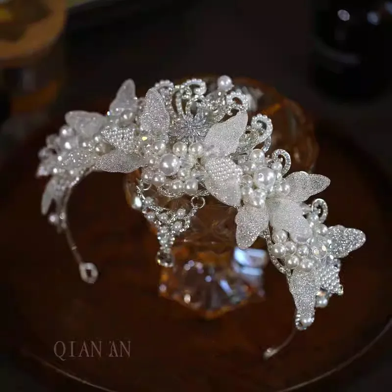 

Elegant Bride Crowns And Tiaras Wedding Headband Crystal Flower Bridal Crowns For Women Girl Party Prom Hair Jewelry Headdress