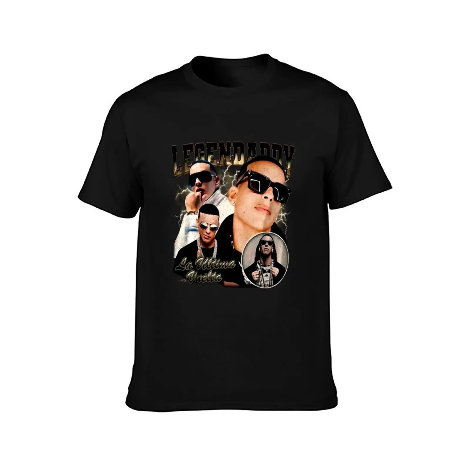 retro Daddy Yankee T-Shirt Basic Plain Short Sleeve Crew Neck Tee T-Shirt