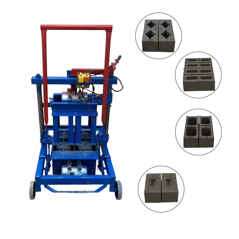 Small Building Solid Semi-Automatic Cement Brick Machine High Efficiency Hollow Block Machinery