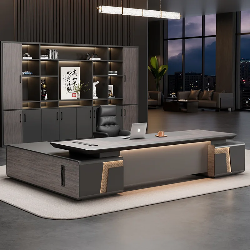 Light luxury high-end boss table desk modern simplicity