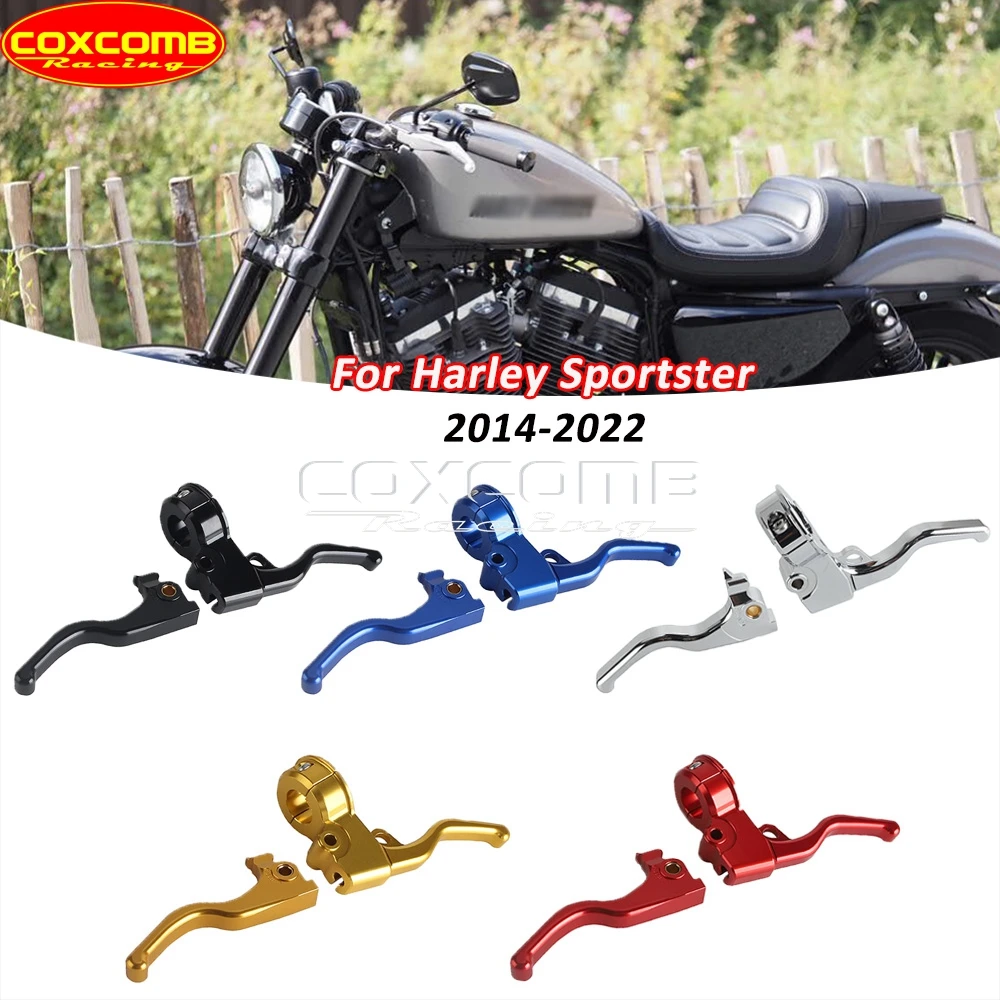 Motorcycle Handle Control Brake Lever Easier Pull Clutch Levers For Sportster Roadster SuperLow Iron Forty-Eight Seventy-Two XLV